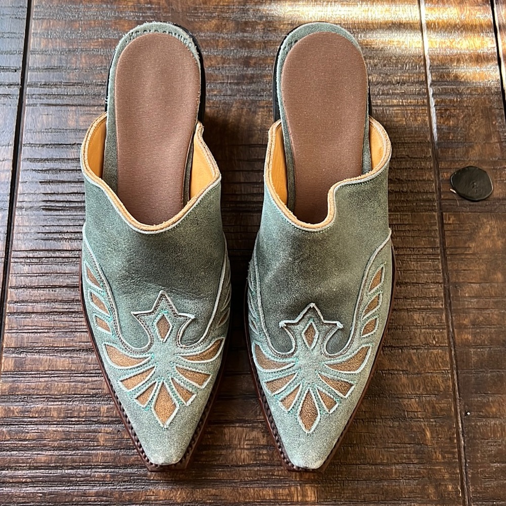 Old Gringo Green and Brown Mules
